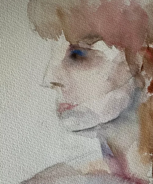 Rocio Vazquez ART - Acuarelas con Agudo - Busto de mujer 3