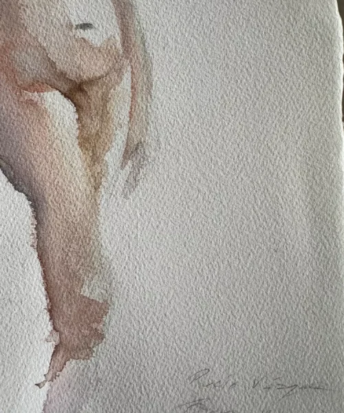 Rocio Vazquez ART - Acuarelas con Agudo - Pose masculina 2 4