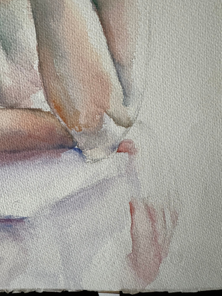 Acuarela "Retrato contemplativo"