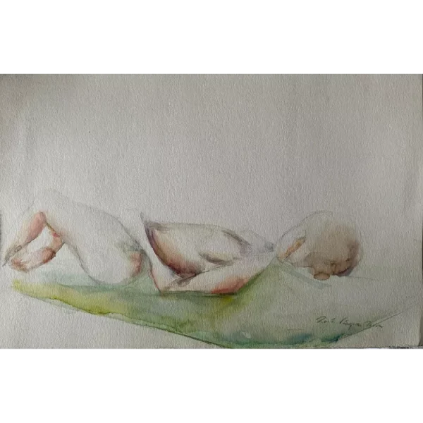 Acuarela "Siesta de primavera 2"