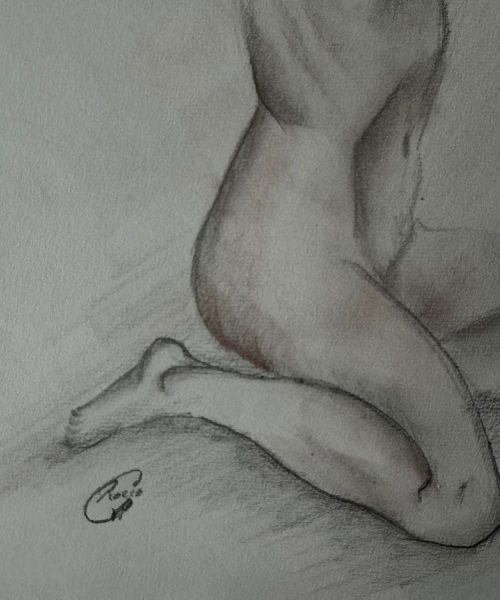 Rocío Vazquez ART - Dibujo Recogiendose el pelo 2