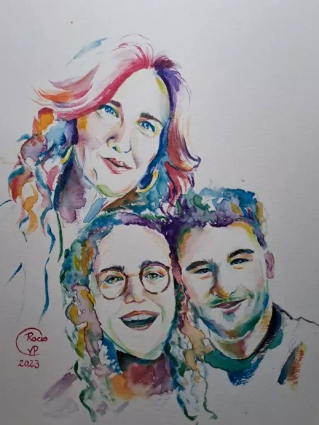 Retrato «Rocío y sus hijos»